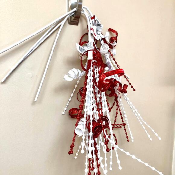 NWT 4 Ashland Large Red & White Festive Holiday Christmas Floral Picks - Picture 1 of 12